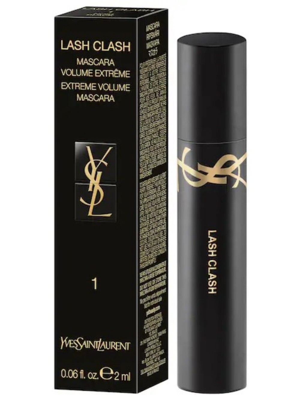 SALE!🍍 🆕 YVES SAINT LAURENT LASH CLASH EXTREME VOLUME MASCARA IN BLACK 2ML NIB